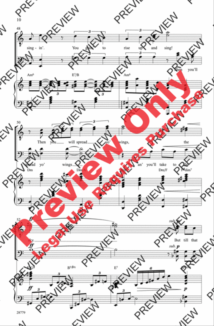 Summertime Men's Choir scores gallery preview page 10