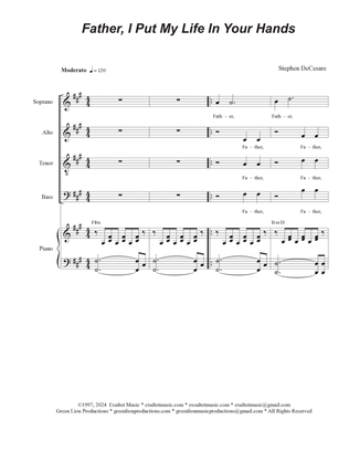 Father, I Put My Life In Your Hands (Vocal Quartet - (SATB)