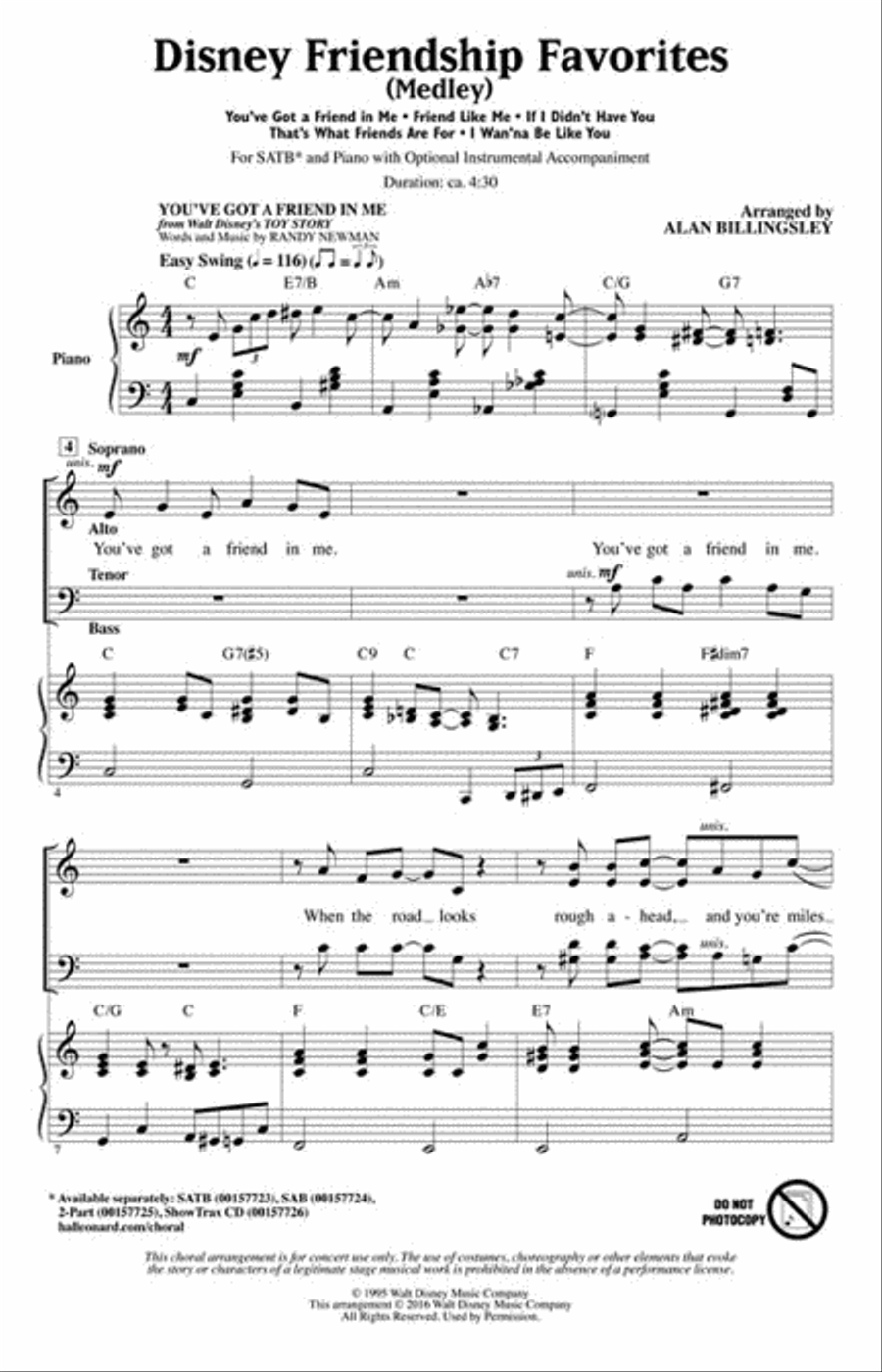 Disney Friendship Favorites Choir scores gallery preview page 2