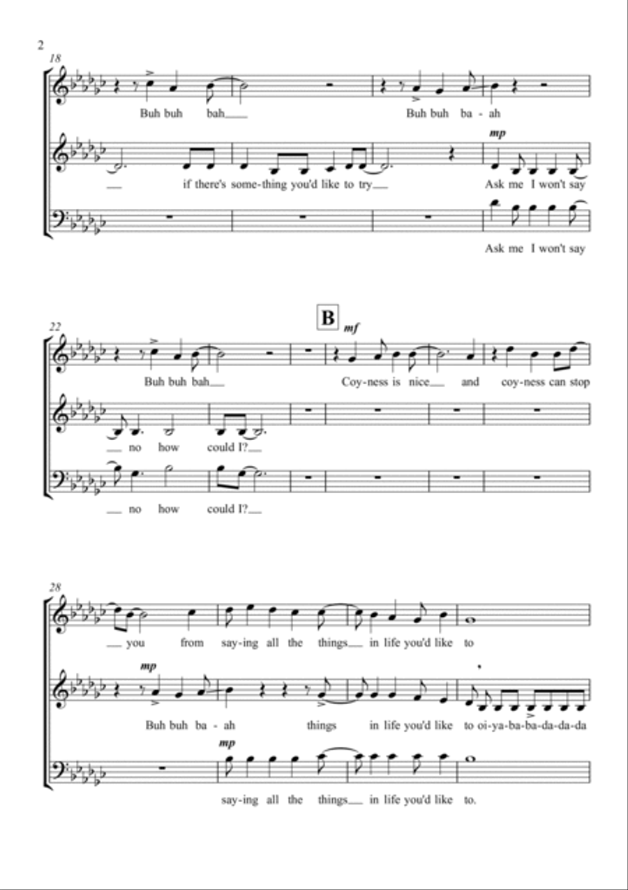 Ask Ask 3-Part scores gallery preview page 2