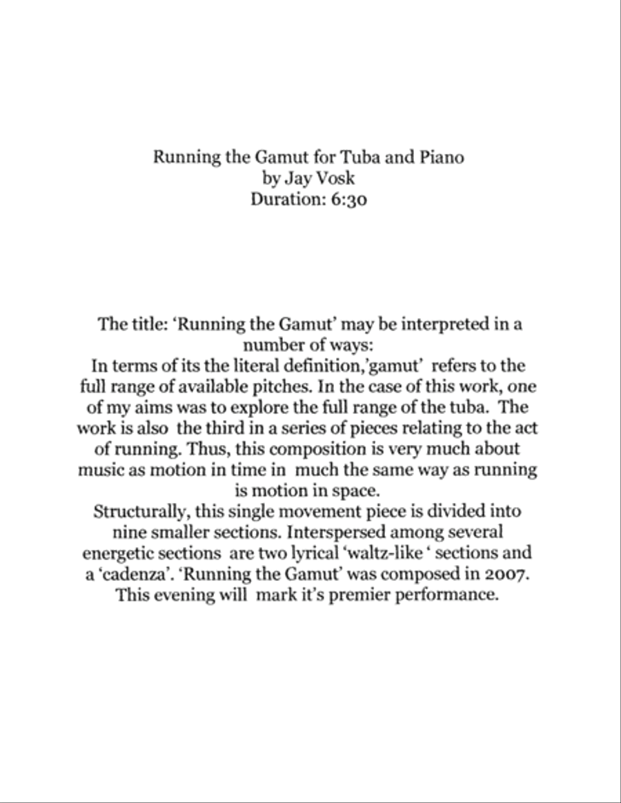 Running the Gamut Running the Gamut Tuba scores gallery preview page 3