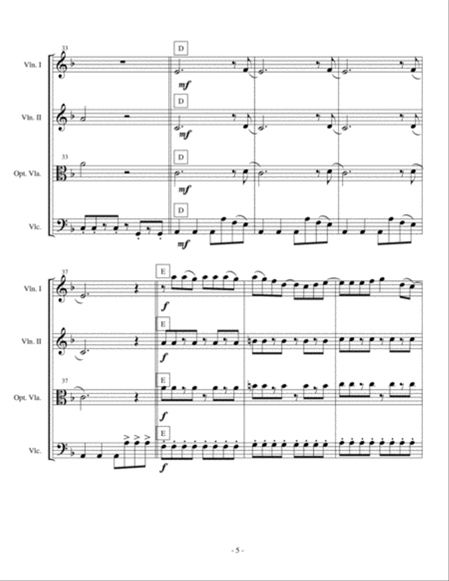 Bad Romance String Trio scores gallery preview page 5