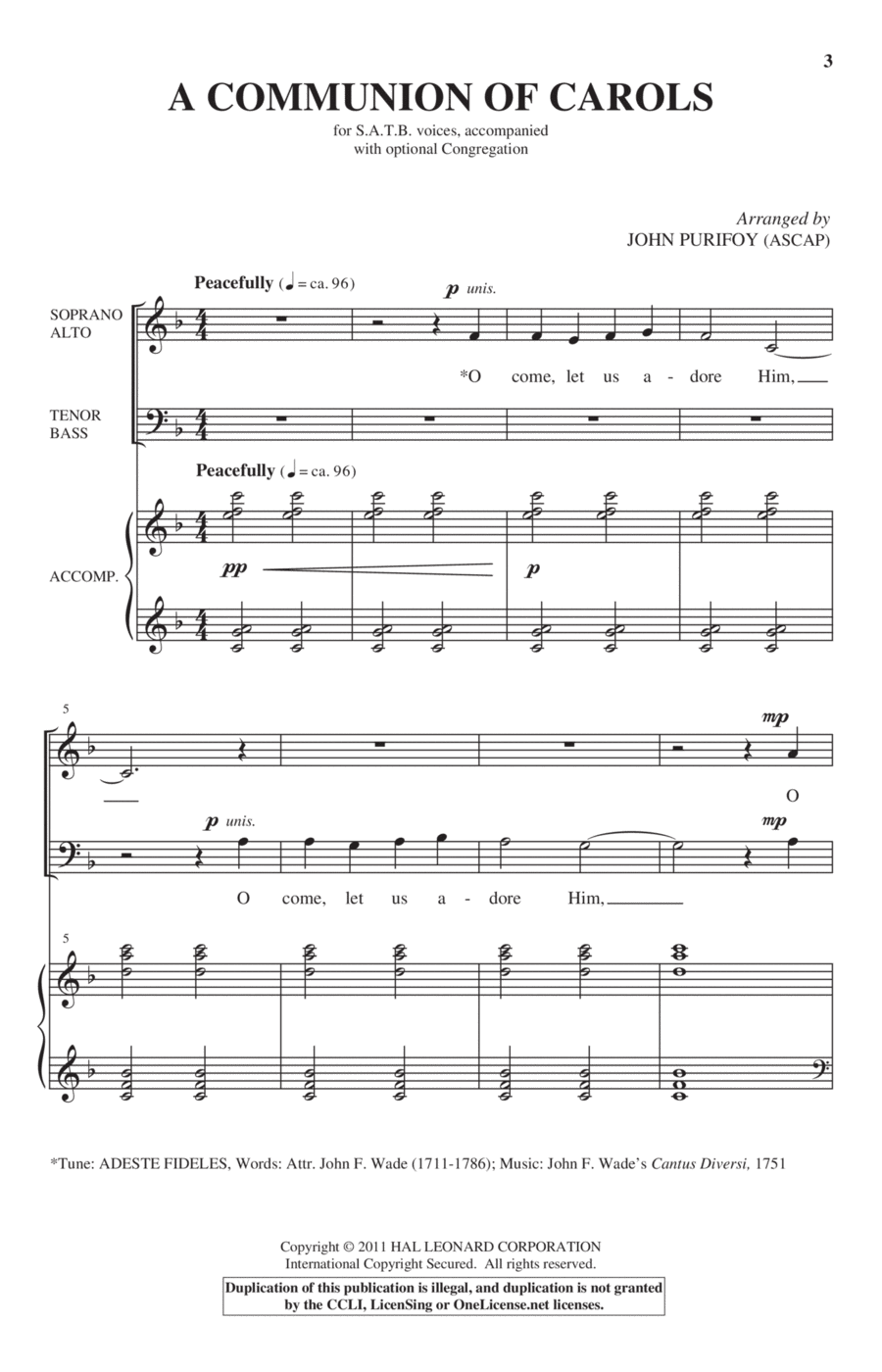 A Communion of Carols 4-Part scores gallery preview page 1