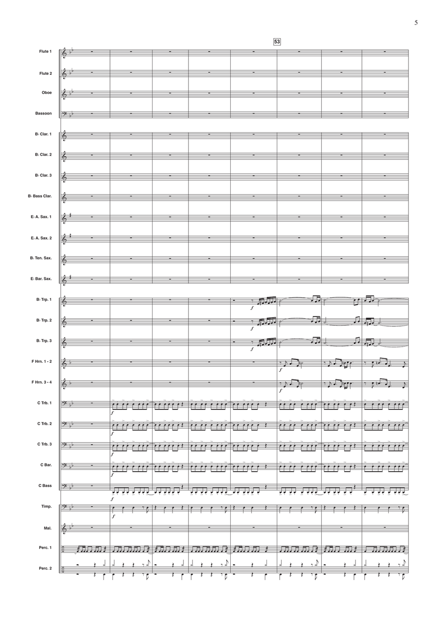 Hout, Koper, Brons en Staal Concert Band scores gallery preview page 5