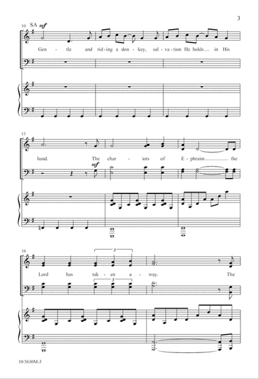 Hosanna! We Sing! Hosanna! We Sing! 4-Part scores gallery preview page 3