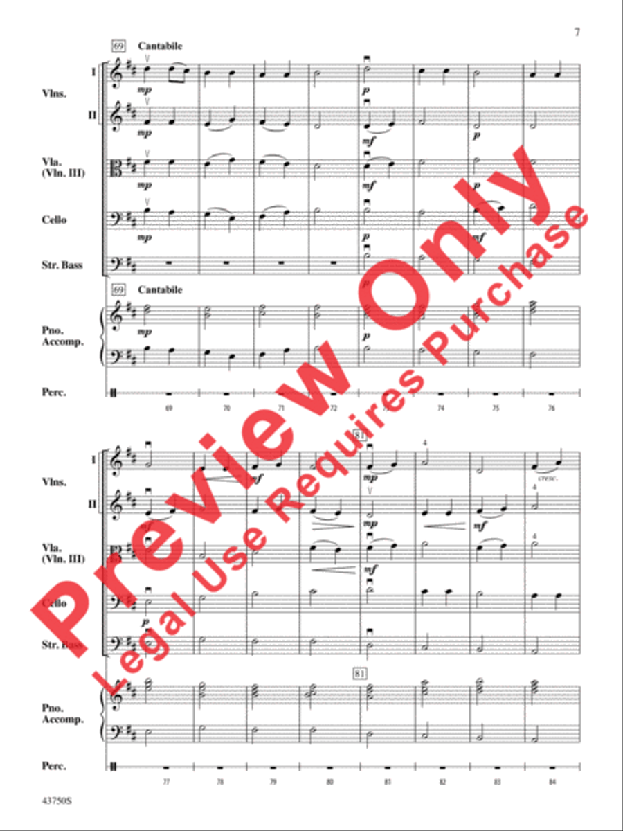 King Henry's Choice String Orchestra scores gallery preview page 8