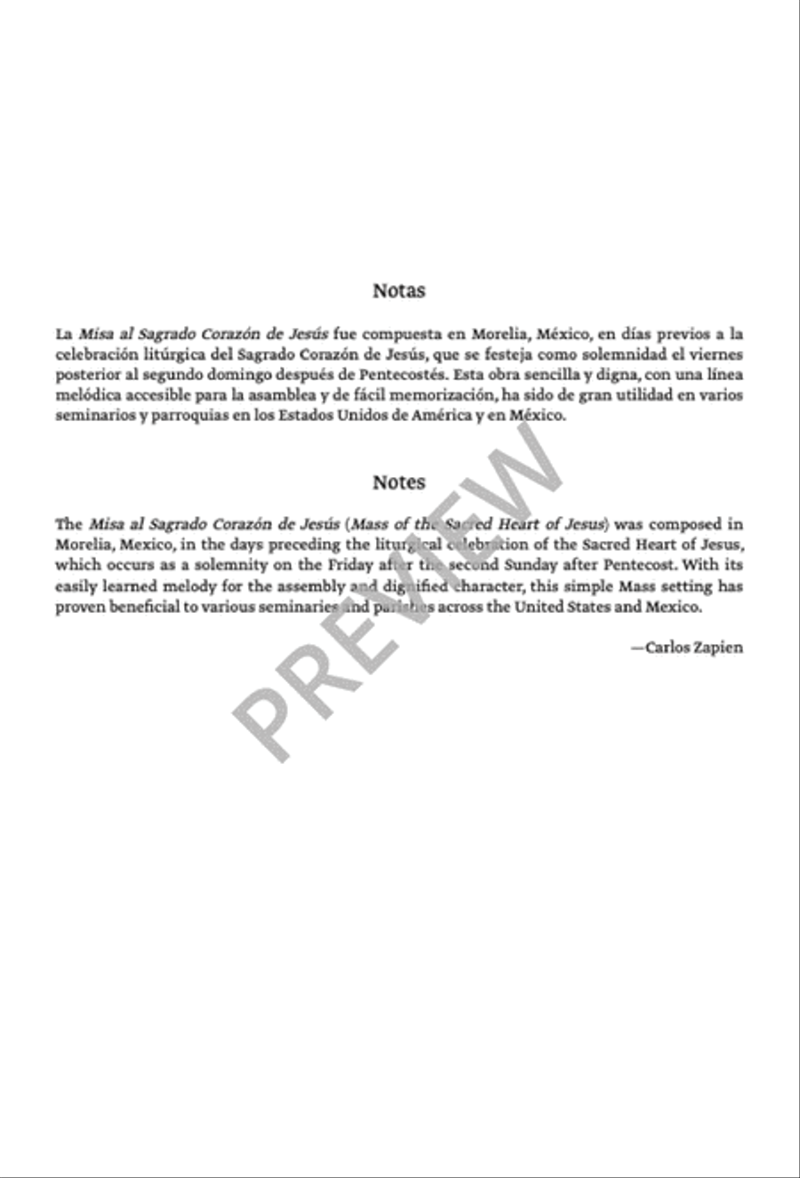 Misa al Sagrado Corazón de Jesús Unison Choir scores gallery preview page 4