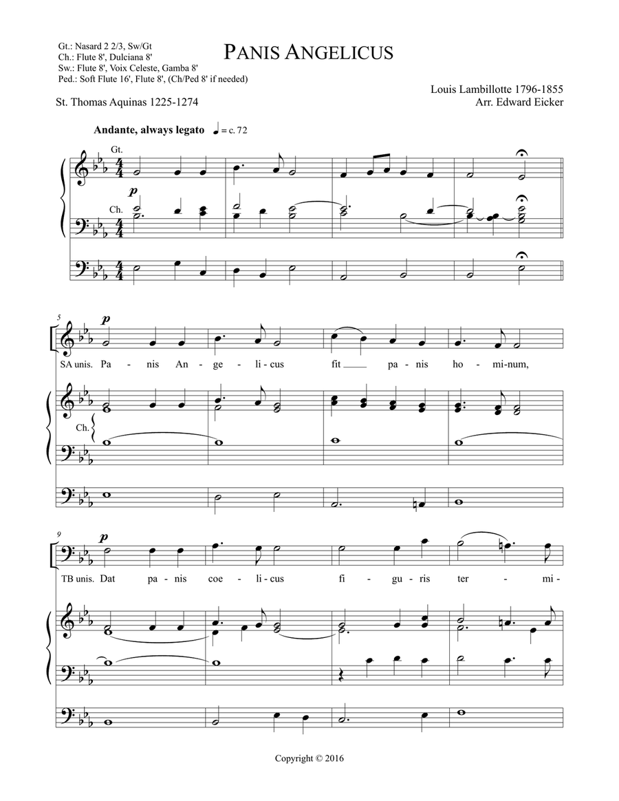 Panis Angelicus Panis Angelicus 4-Part scores gallery preview page 1