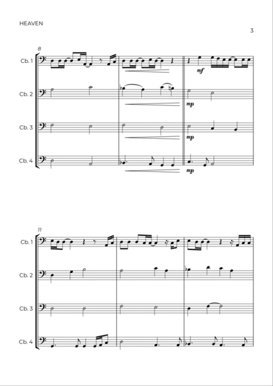 Heaven String Quartet scores gallery preview page 3
