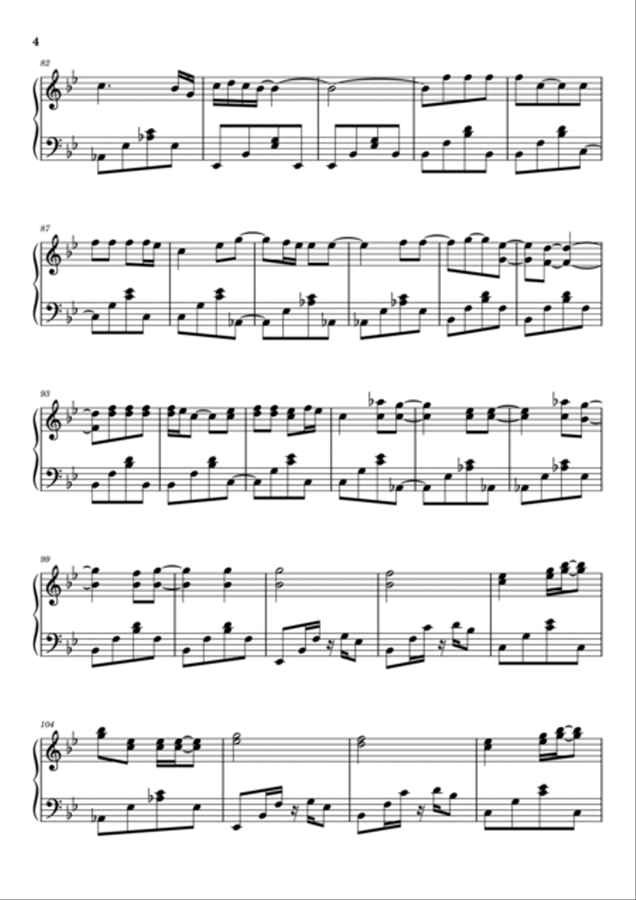 Said I Loved You...but I Lied Piano Solo scores gallery preview page 4