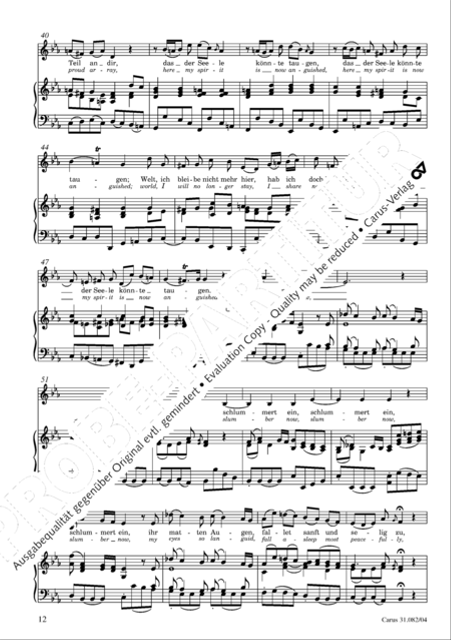 I have enough (Ich habe genung) Mezzo-Soprano Voice scores gallery preview page 13