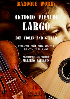 Book cover for LARGO (SONATE I - RV 47) - ANTONIO VIVALDI - FOR VIOLIN AND GUITAR