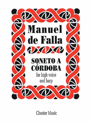 Book cover for Manuel De Falla: Soneto A Cordoba