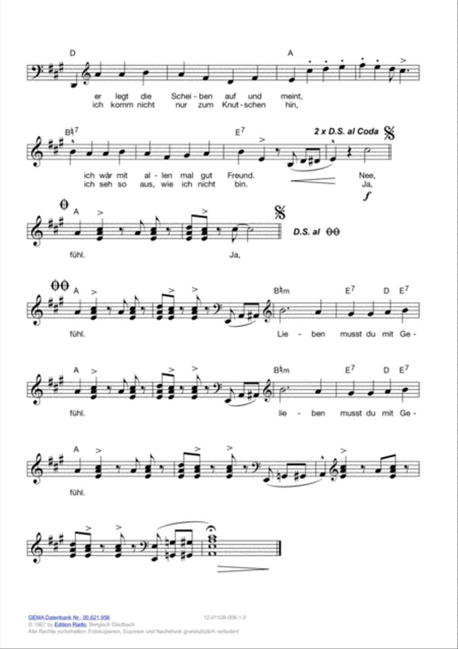 Liebe ist doch kein Ringelreih'n Voice scores gallery preview page 5