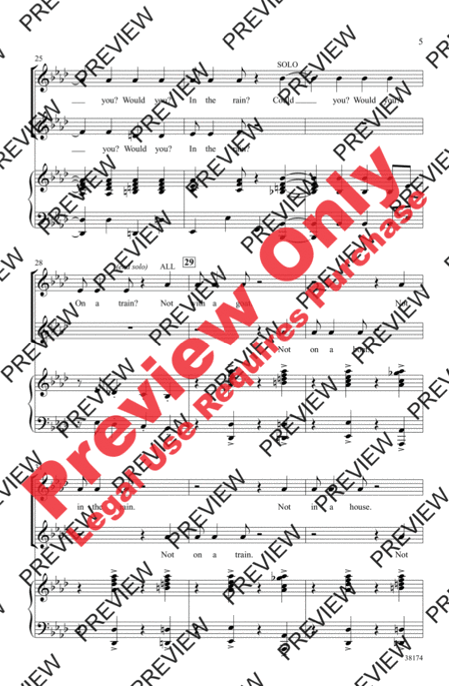 Green Eggs and Ham Green Eggs and Ham 2-Part scores gallery preview page 5