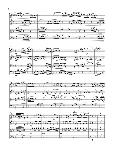 Minuet in D for String quartet (k.355-576b) image number null