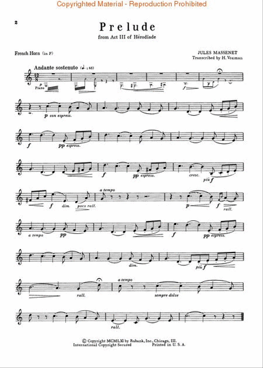 Concert and Contest Collection for French Horn Concert Band Methods scores gallery preview page 2