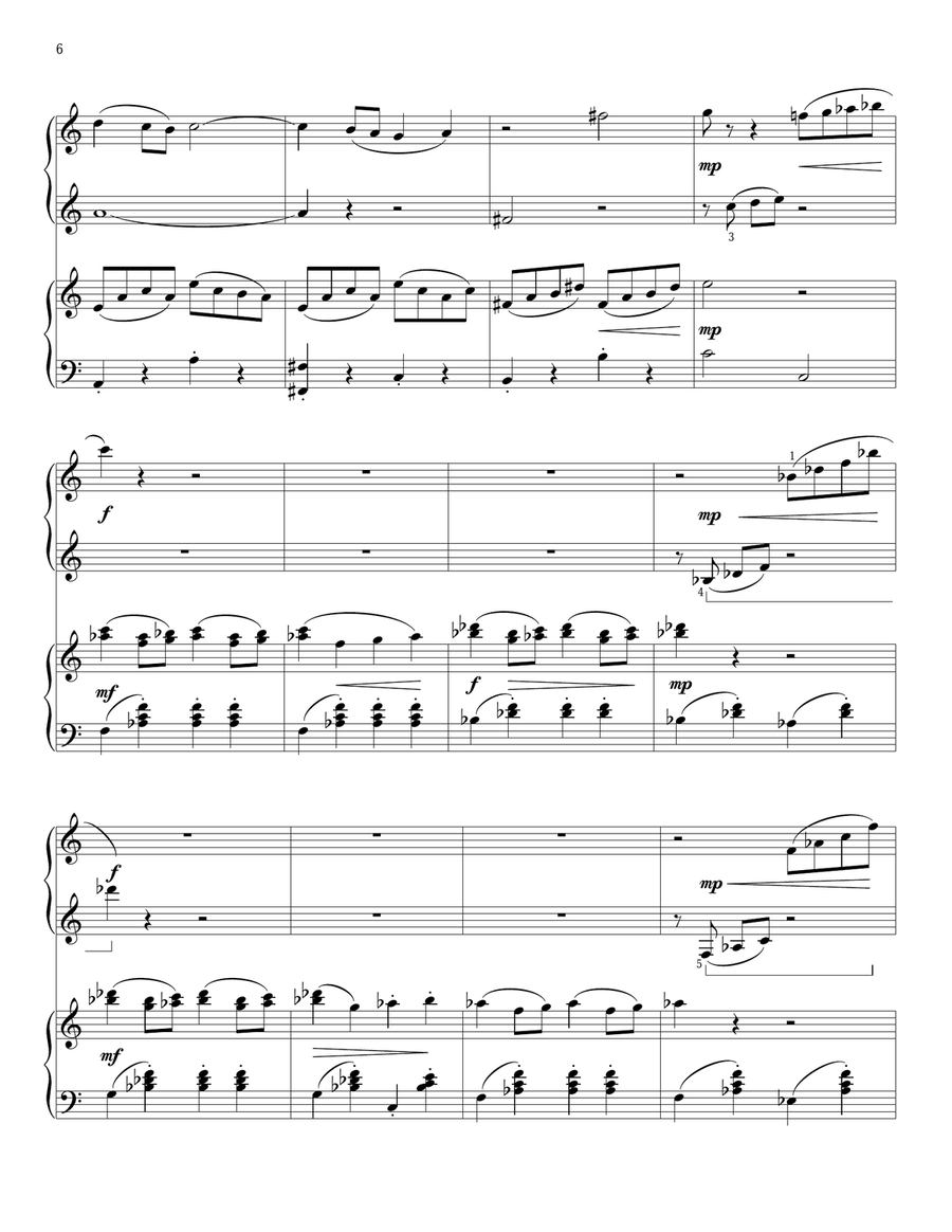 Concerto No. 1 For Piano And Strings Piano scores gallery preview page 5