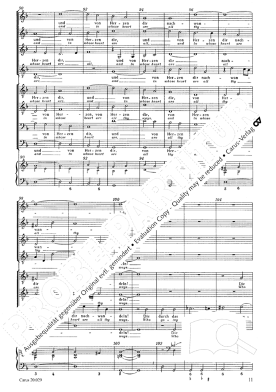 How beautiful is thy dwelling place (Wie lieblich sind deine Wohnungen) Men's Choir scores gallery preview page 18