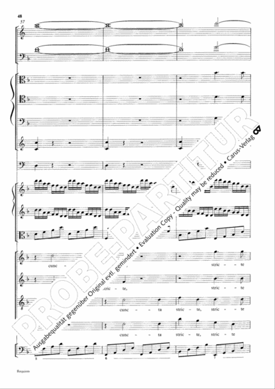 Requiem 4-Part scores gallery preview page 57