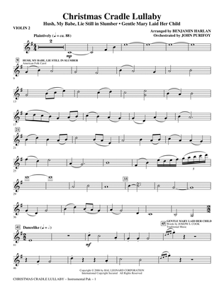 Christmas Cradle Lullaby - Violin 2