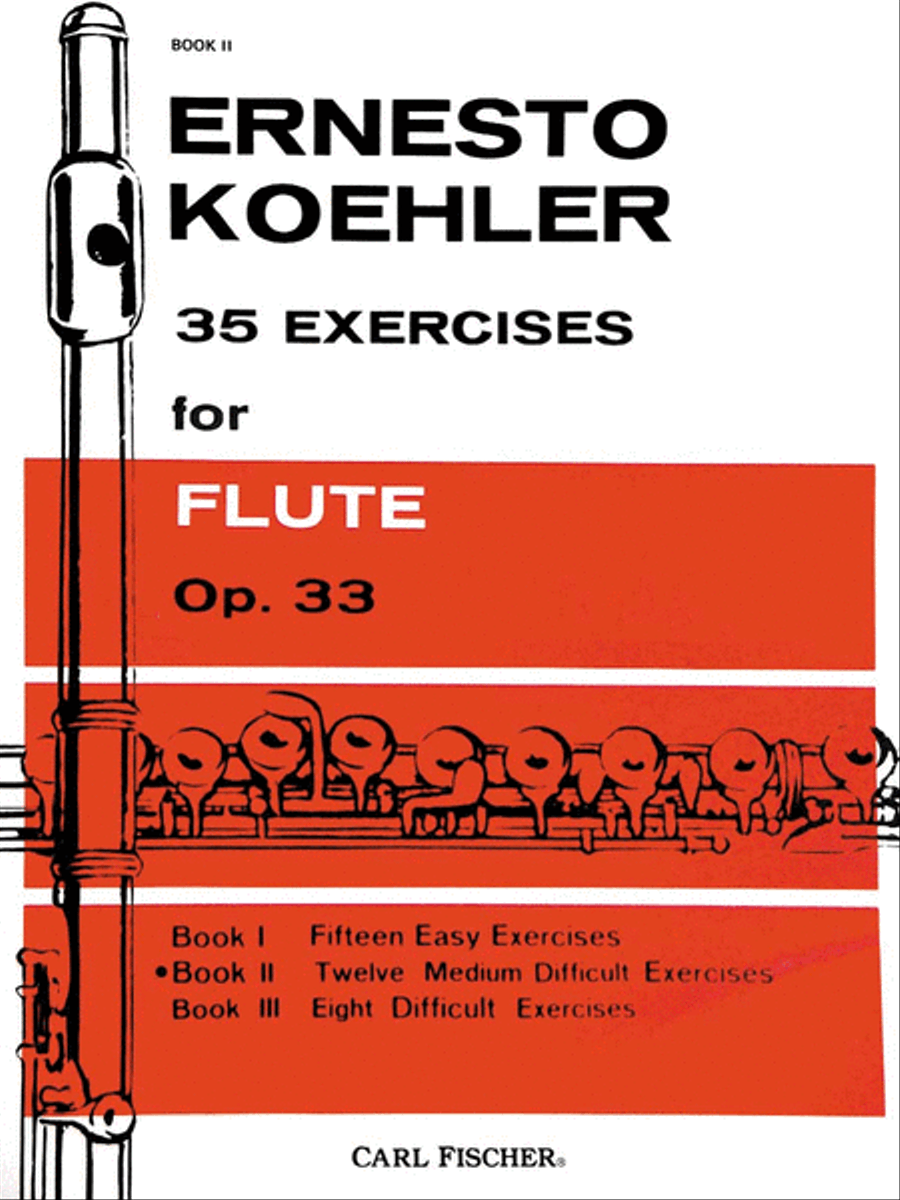 35 Exercises for Flute, Op. 33 - Book II Flute scores gallery preview page 1