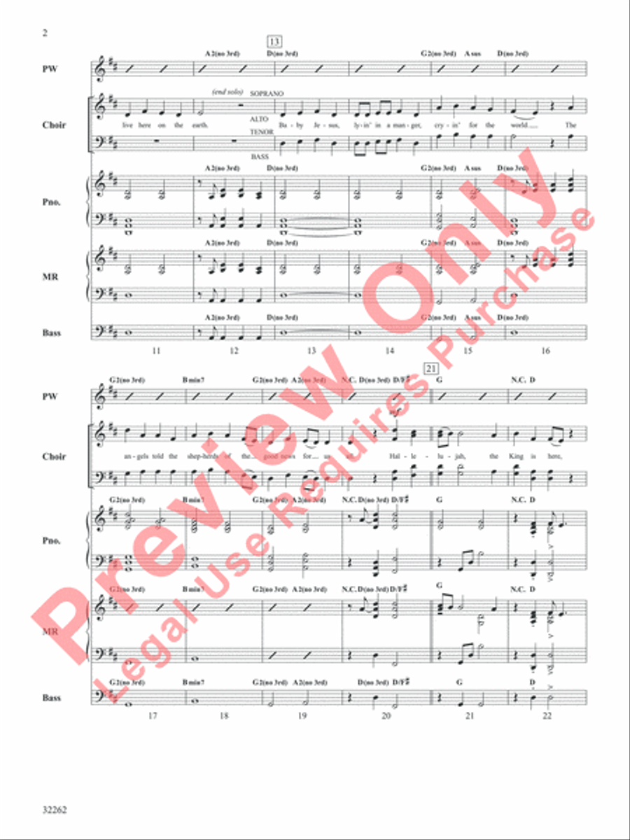 Born in Bethlehem Choir scores gallery preview page 3