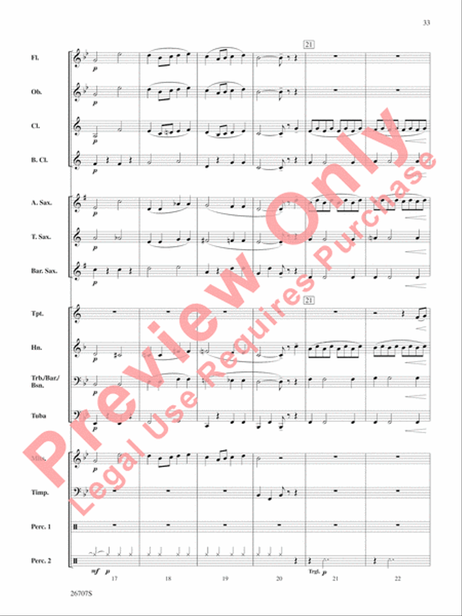 The Wizard of Oz, Themes from Concert Band scores gallery preview page 34