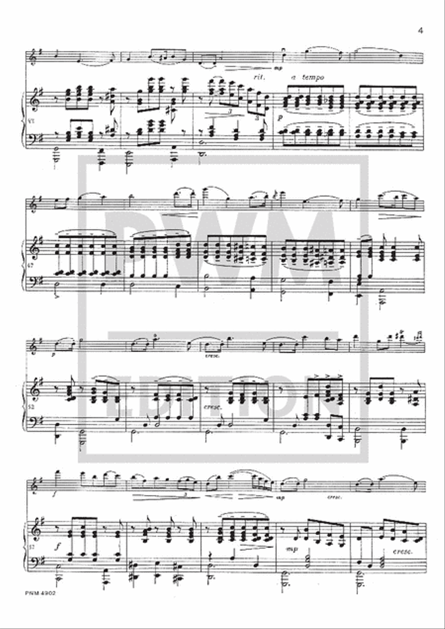 Melody - Op. 16 Violin Solo scores gallery preview page 4