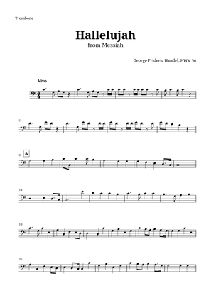 Hallelujah by Handel for Trombone