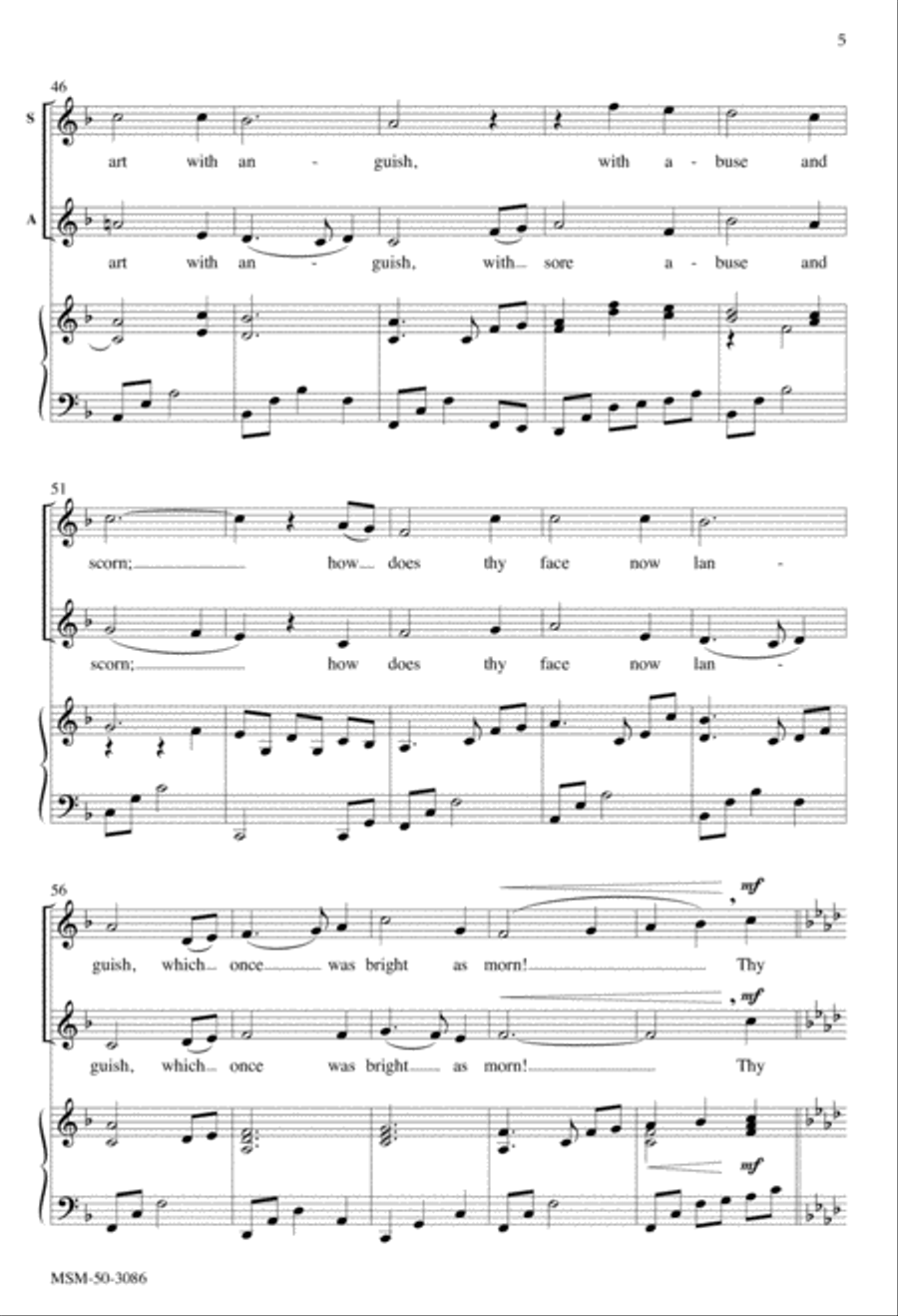 O Sacred Head, Now Wounded 4-Part scores gallery preview page 5