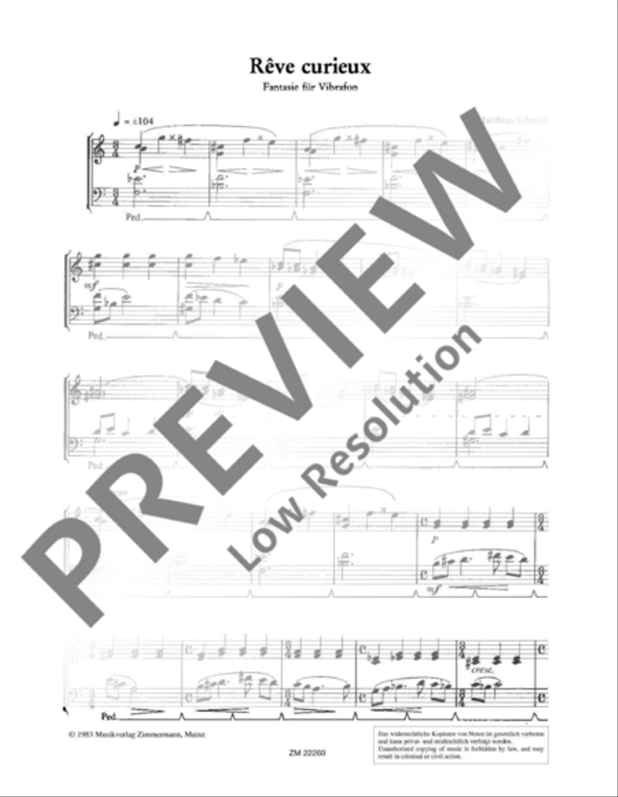 Blues for Gilbert Vibraphone scores gallery preview page 4