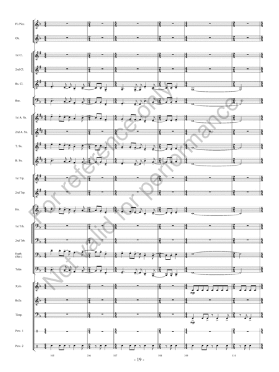 On The Banks… Concert Band scores gallery preview page 20