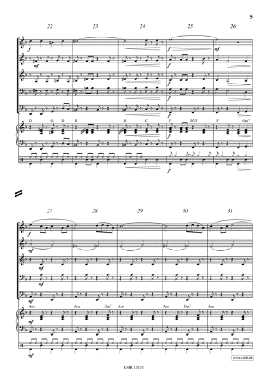I Got Plenty O' Nuttin' Woodwind Quintet scores gallery preview page 5