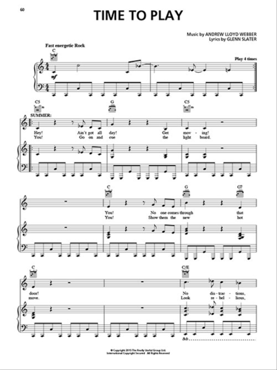 School of Rock: The Musical Piano, Vocal, Guitar scores gallery preview page 5