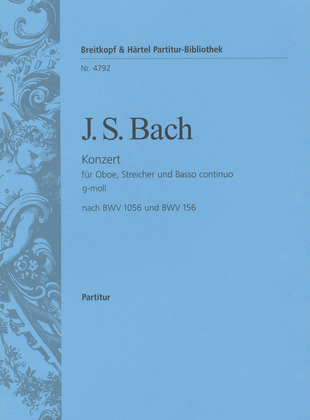 Book cover for Oboe Concerto in G minor