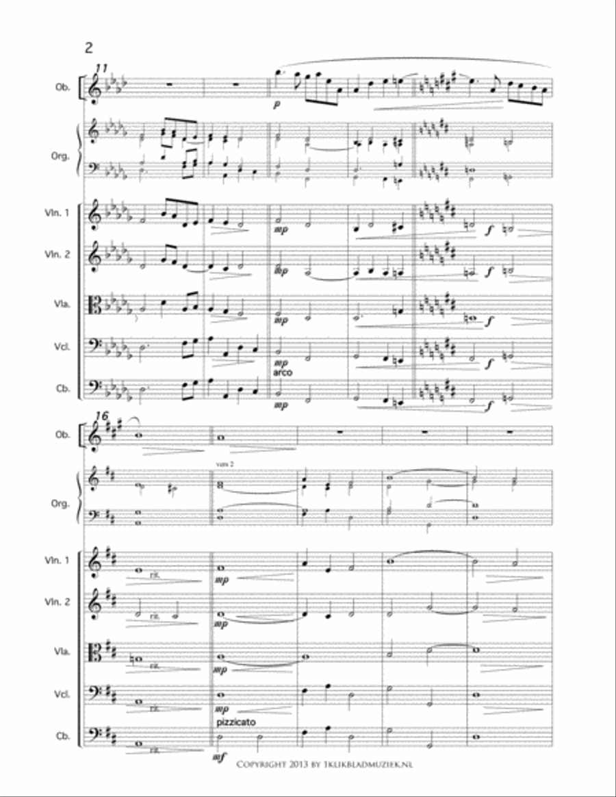 God Zij met U Oboe scores gallery preview page 2