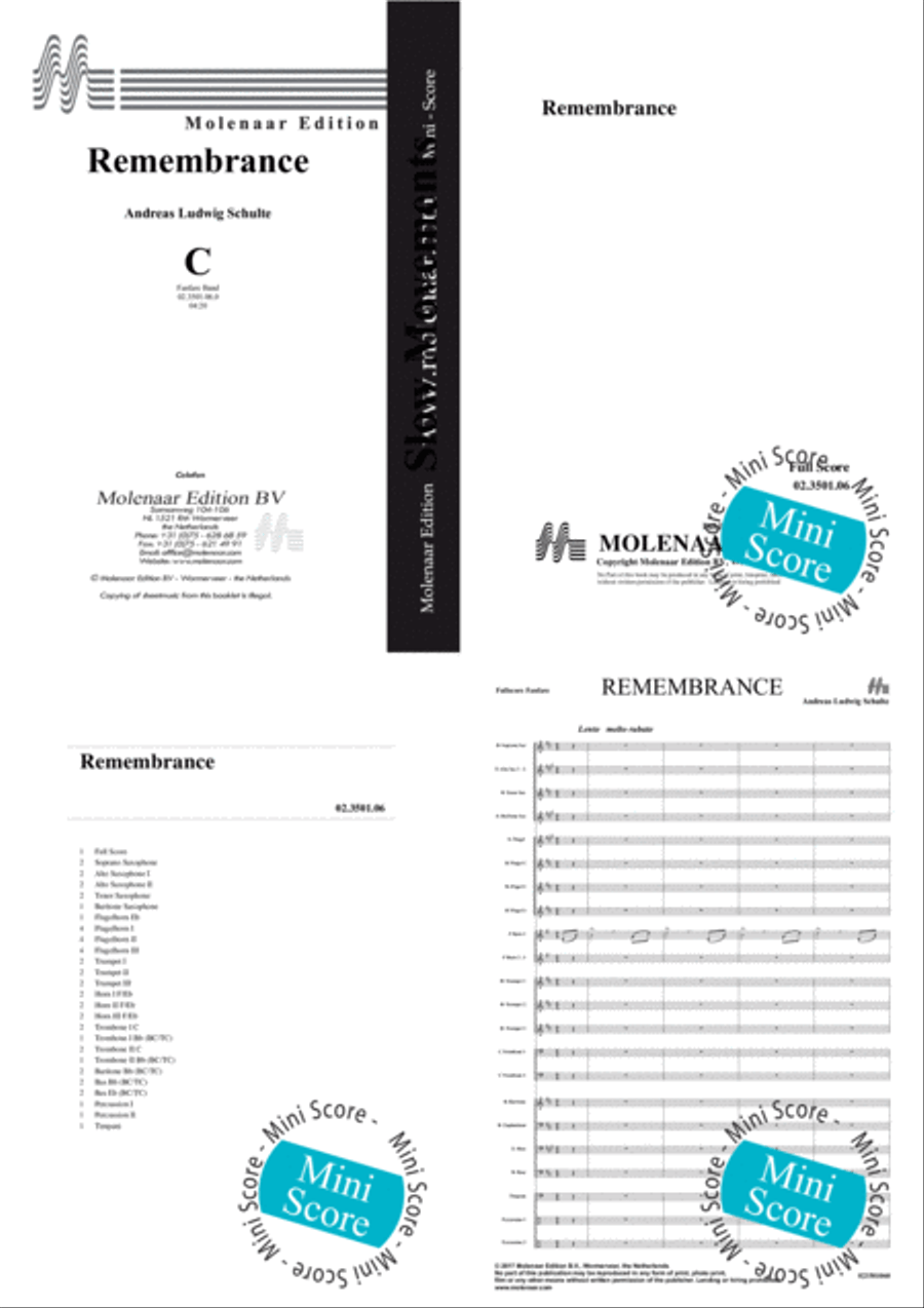Remembrance Fanfare Band scores gallery preview page 2