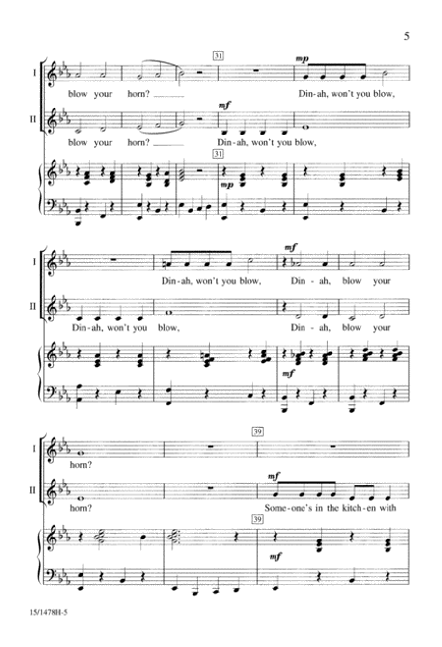 I've Been Workin' on the Railroad 2-Part scores gallery preview page 5