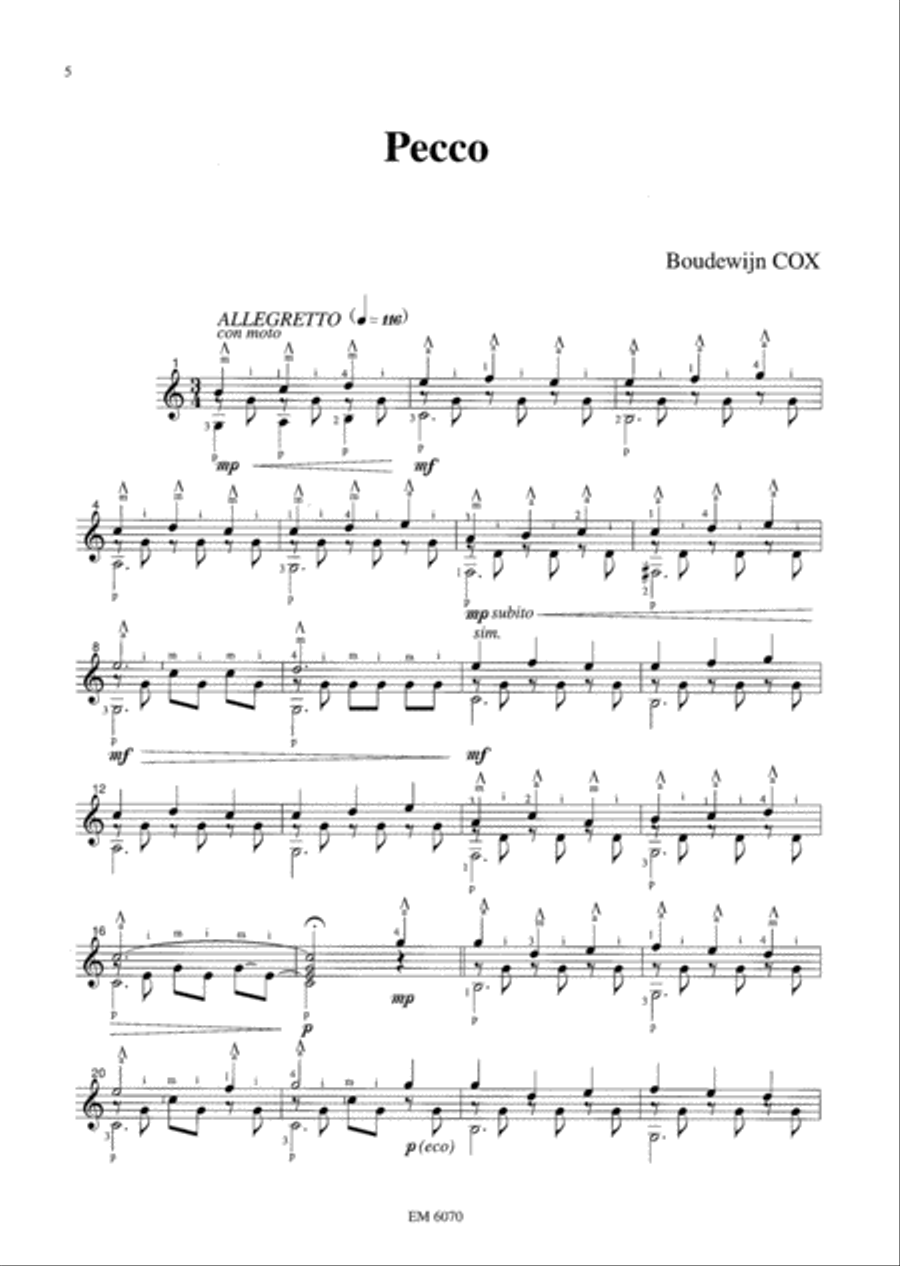 Tea Time for Solo Guitar Guitar Solo scores gallery preview page 5