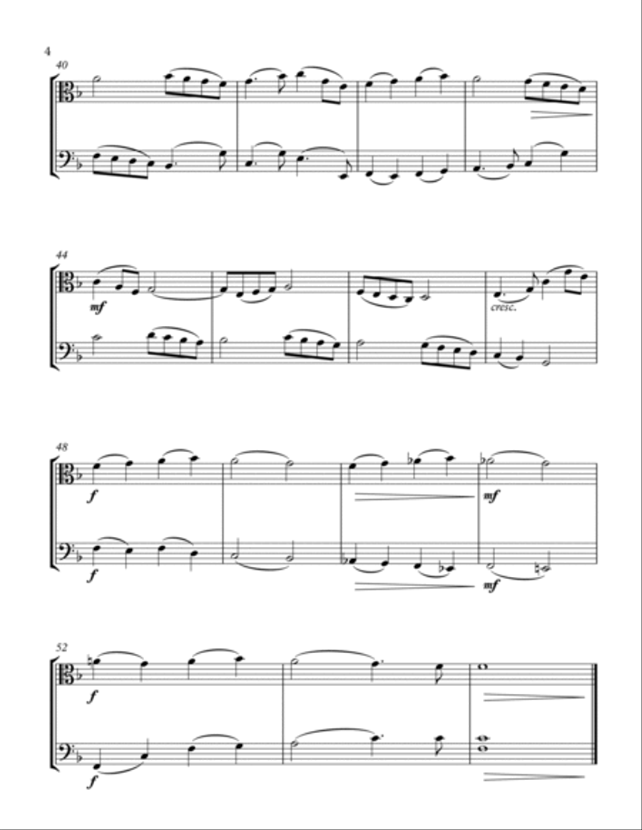 Angels We Have Heard On High Viola and Cello Duet String Duet scores gallery preview page 4