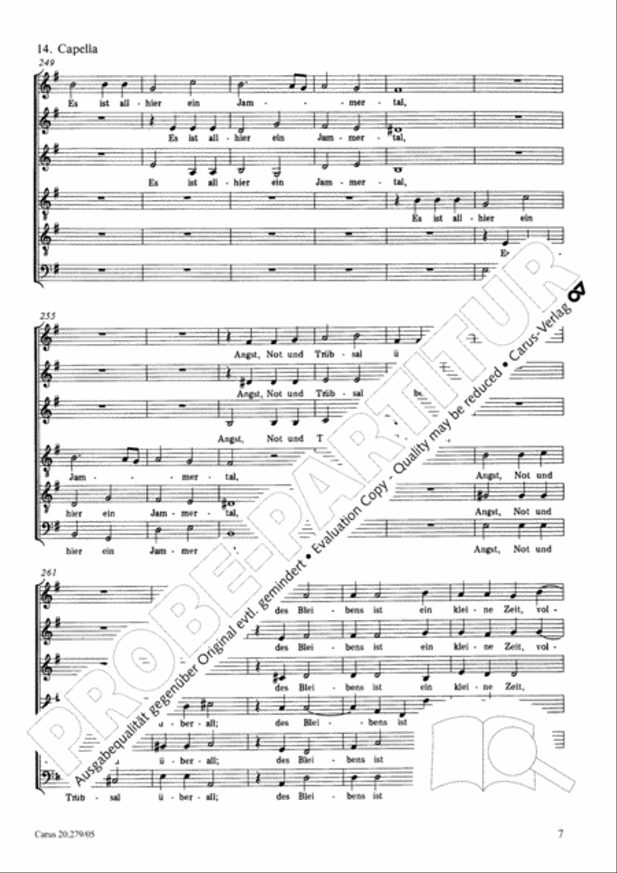 Musikalische Exequien I-III Choir scores gallery preview page 8