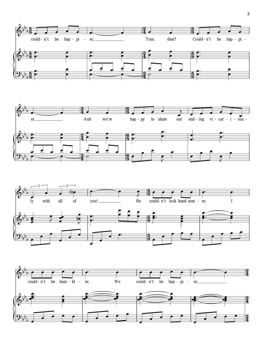 Thank Goodness Thank Goodness Piano, Vocal scores gallery preview page 3