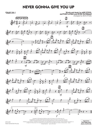 Never Gonna Give You Up (arr. Rick Stitzel) - Tenor Sax 1