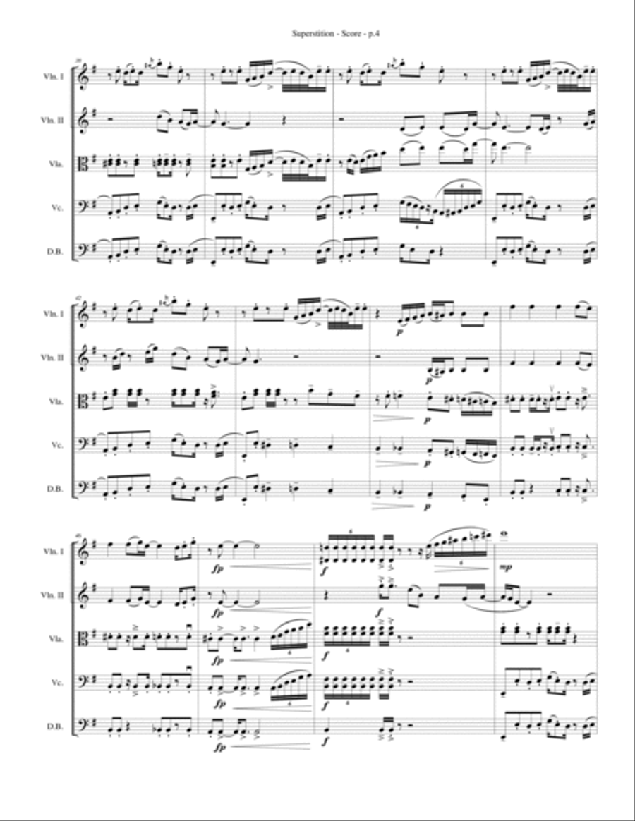 Superstition String Quartet scores gallery preview page 6