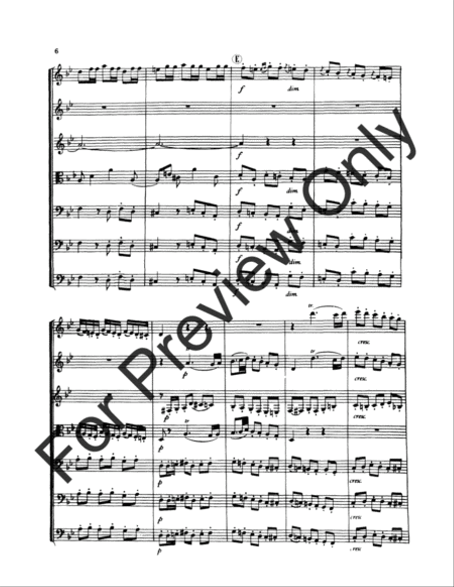 Scene and Dance From Marriage Of Figaro B-Flat Clarinet scores gallery preview page 7