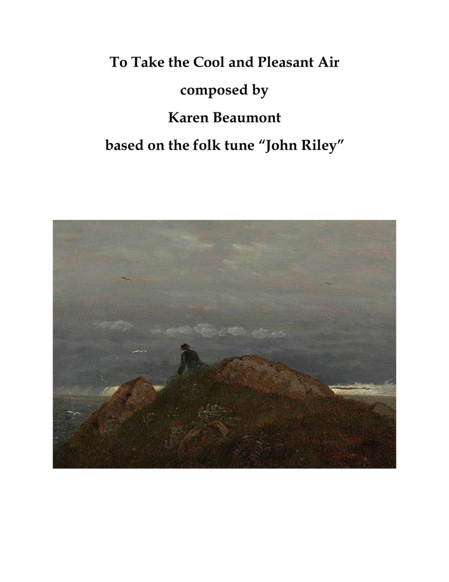 To Take the Cool and Pleasant Air Organ Solo scores gallery preview page 1