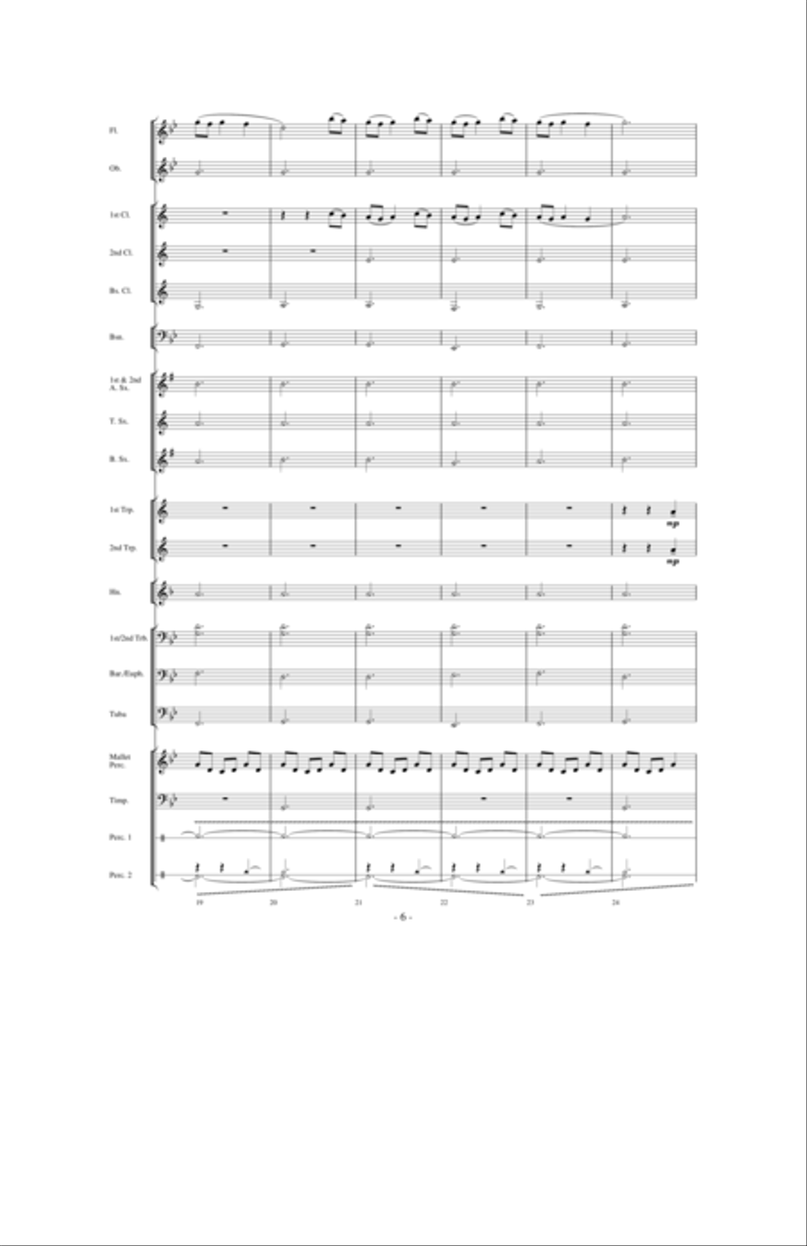 The Falling Rain Concert Band scores gallery preview page 5