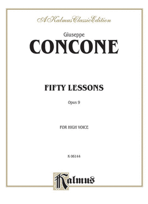Book cover for Fifty Lessons, Op. 9