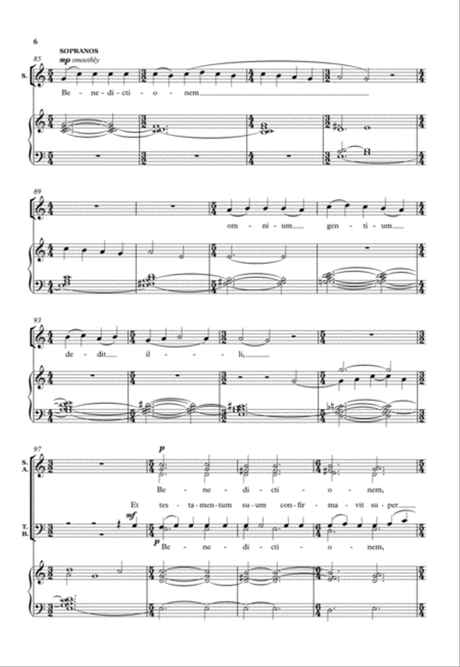 Ecce sacerdos magnus Ecce sacerdos magnus SSATB scores gallery preview page 6